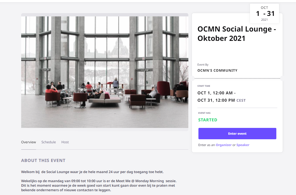 Screenshot ocmn social lounge oktober 2021 entree
