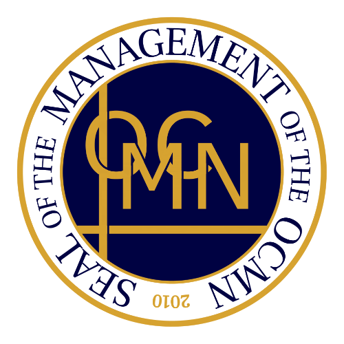 ocmn seal of the management 500x500 white